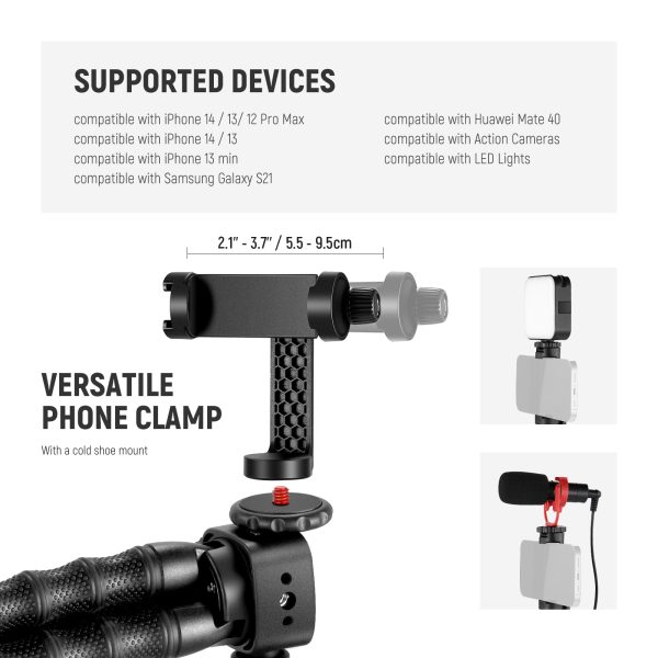 NEEWER T91 Flexible Tripod with Two Magic Arms Online Hot Sale