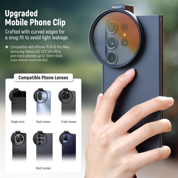 NEEWER Clip On Phone Lens Filter Kit Supply