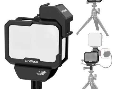 NEEWER AC007 Video Rig Cage Compatible with GoPro Hero 12 11 10 9 Online Hot Sale