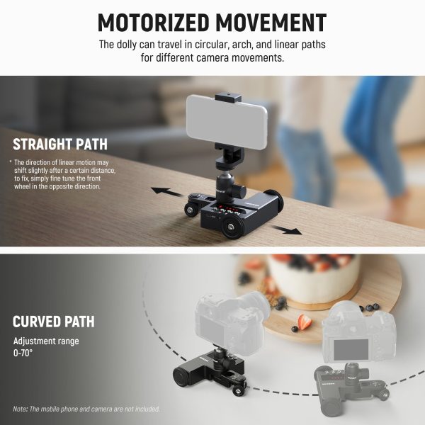 NEEWER Upgraded DL200 Motorized Camera Dolly with App Control Supply