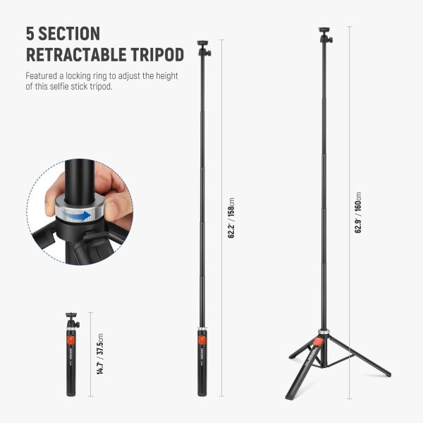 NEEWER TS05 65.2  All Metal Phone Tripod with Remote Sale