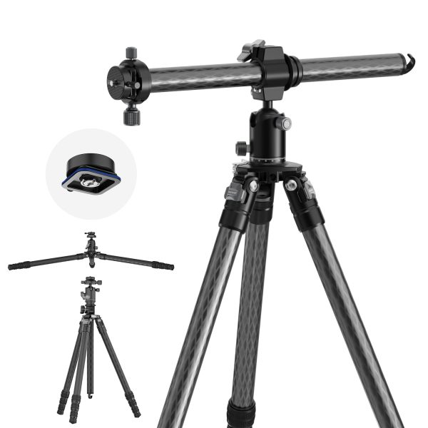 NEEWER TP28 69.7  Overhead Horizontal Carbon Fiber Tripod Discount