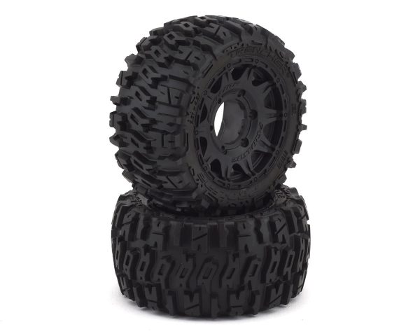 Trencher Low Profile 2.8  Tires w Raid Rear Wheels (2) (Black) (M2) w 12mm Removable Hex For Discount