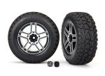 TRAXXAS TIRES AND WHEELS, ASSEMBLED, GLUED (2.6  BLACK, SA For Cheap