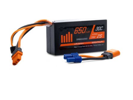 7.4V 650mAh 2S 30C LiPo Battery: IC2 Discount