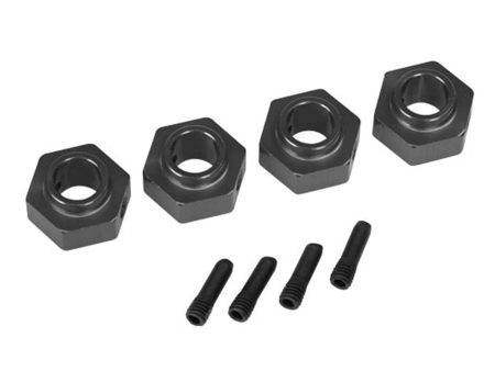 Traxxas TRX-4 12mm Hex Aluminum Wheel Hubs (Grey) (4) For Discount