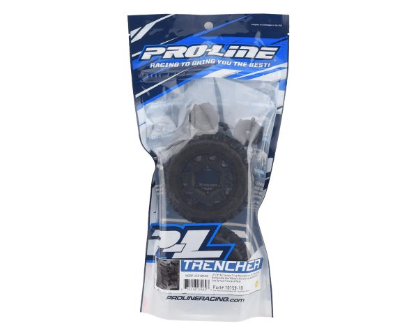 Trencher Low Profile 2.8  Tires w Raid Rear Wheels (2) (Black) (M2) w 12mm Removable Hex For Discount