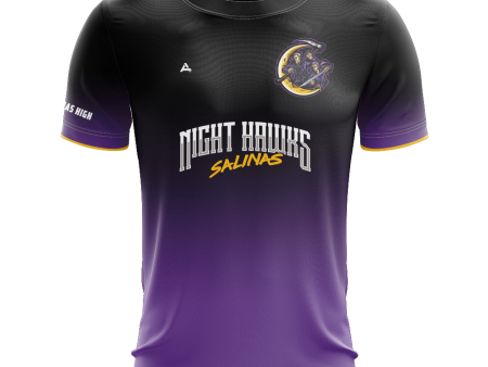 Salinas High Night Hawks Short Sleeve Jersey Hot on Sale