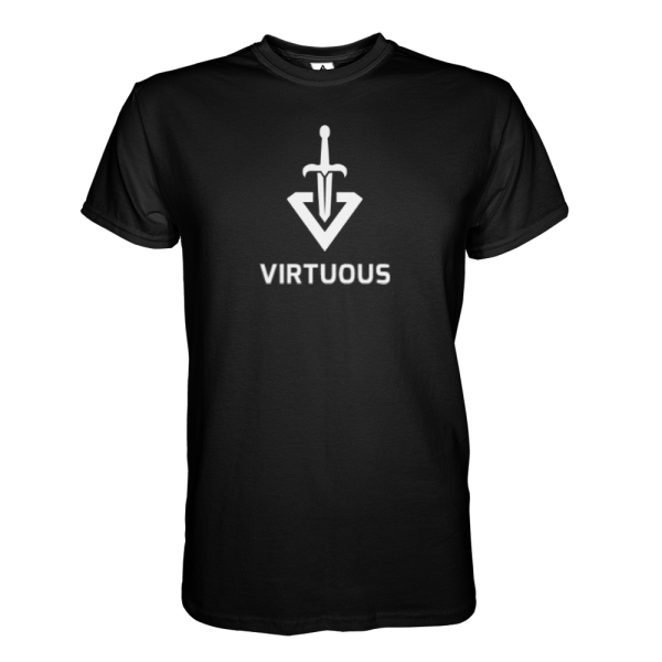 Virtuous Gaming T-Shirt - Black Hot on Sale