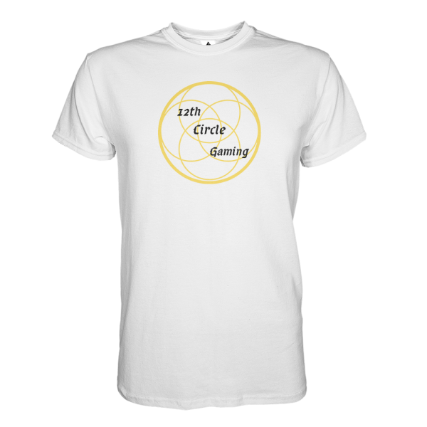 12th Circle Gaming T-Shirt - White on Sale