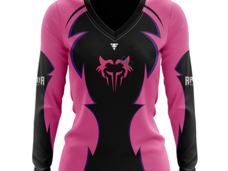 Team Lycan Womens V-Neck Long Sleeve Jersey For Discount